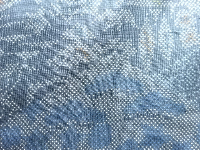 JAPANESE KIMONO / ANTIQUE KIMONO / SILK / DORO OSHIMA TSUMUGI / WOVEN PINE & FLOWERS